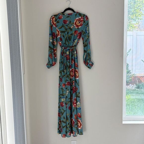 VICI Floral Print Long Sleeve Maxi Dress with belt as seen on Real Housewives XS - Picture 8 of 16